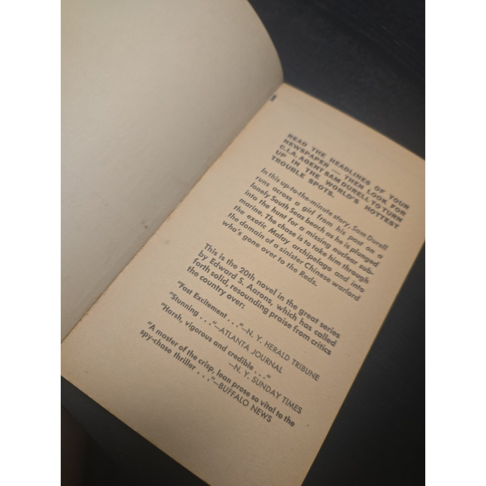 Edward S Aarons ASSIGNMENT SULU SEA 1964 Paperback - Picture 7 of 11